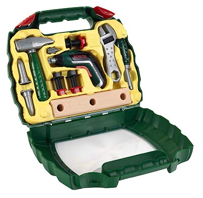 Bosch Kinder-Werkzeugkoffer mit Akkuschrauber Bosch Kinder-Werkzeugkoffer mit Akkuschrauber