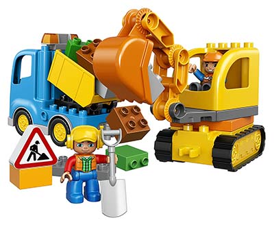 Duplo Bagger und Lastwagen Duplo Bagger und Lastwagen
