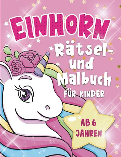 Einhorn-Rätselbuch - Geschenke für 6-jährige Mädchen