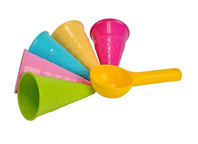 Sandspielzeug für Kinder ab 2 Jahren Sandformen Eiswaffeln mit Portionierer Sandspielzeug für Kinder ab 2 Jahren Sandformen Eiswaffeln mit Portionierer