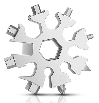 Schneeflocken Multitool Schlüsselanhänger - Nützliche Werkzeug-Geschenke für Männer Schneeflocken Multitool Schlüsselanhänger - Nützliche Werkzeug-Geschenke für Männer